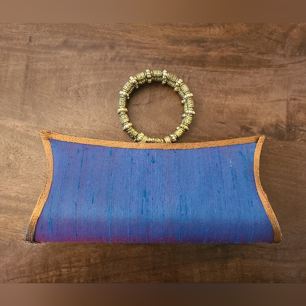 Gorgeous Vintage Silk Clutch from India